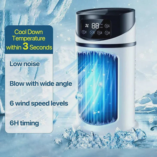 Draagbare Mini Air Cooler met USB - Multifunctionele Desktop Ventilator & Luchtkoeler met Timer