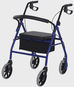 Homcom Walker for Adults with Adjustable Seat and Foldable Footrest