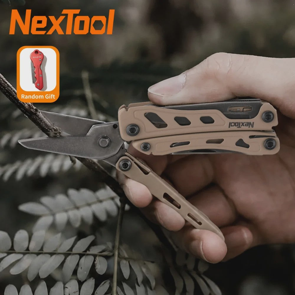 NexTool Mini Flagship F12 15-in-1 Multitool: Compacte EDC-vouwtool met tang, schaar, vijl en meer voor outdoor