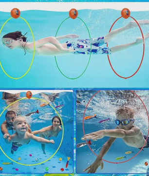 Duikringen Set voor Zwembad - Onderwater Spel & Training voor Kinderen en Volwassenen