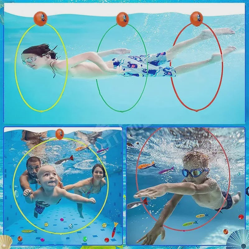 Duikringen Set voor Zwembad - Onderwater Spel & Training voor Kinderen en Volwassenen