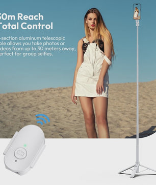 Ulanzi TT88 1.44M Selfie Stick & Statief met MagSafe Klem - Overhead & 360° Fotografie