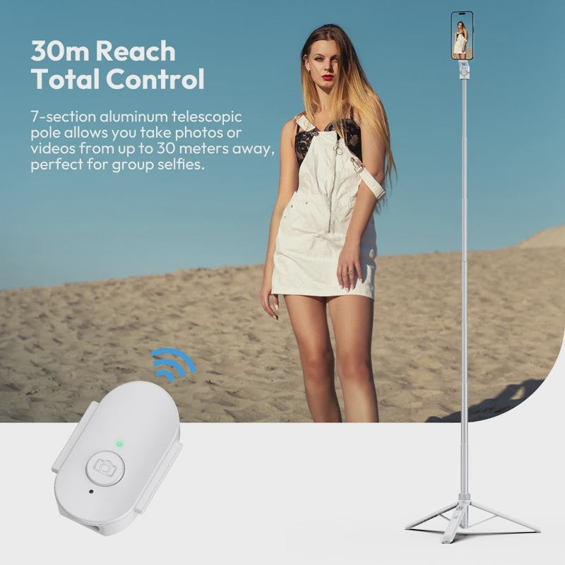 Ulanzi TT88 1.44M Selfie Stick & Statief met MagSafe Klem - Overhead & 360° Fotografie