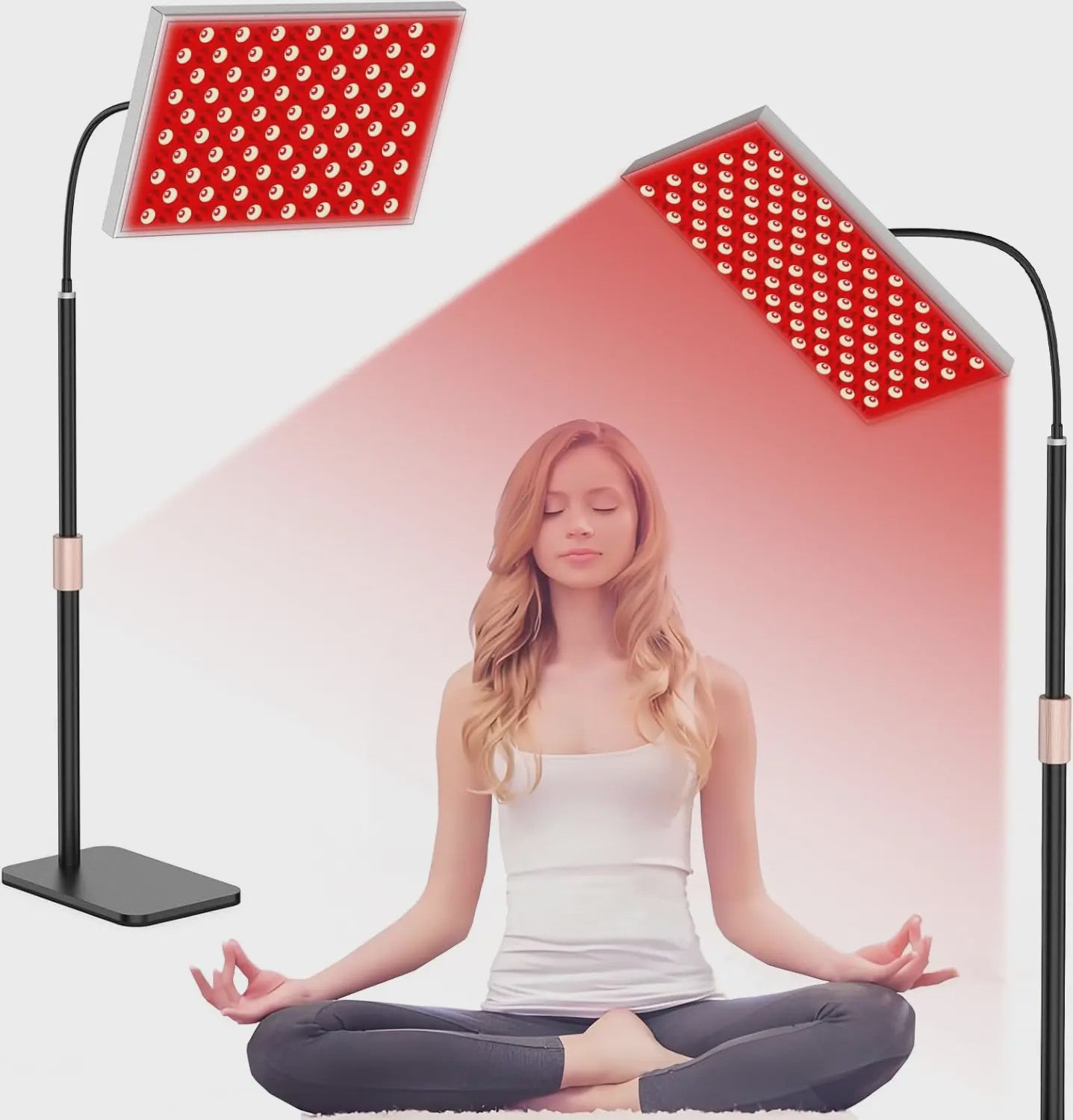 Roodlichttherapie Lamp met Verstelbare Standaard - 660nm & 850nm NIR LED
