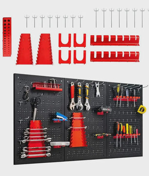 Gereedschapswand met 28-delige Set, 120x60 cm - Organiseer Uw Werkplaats Efficiënt