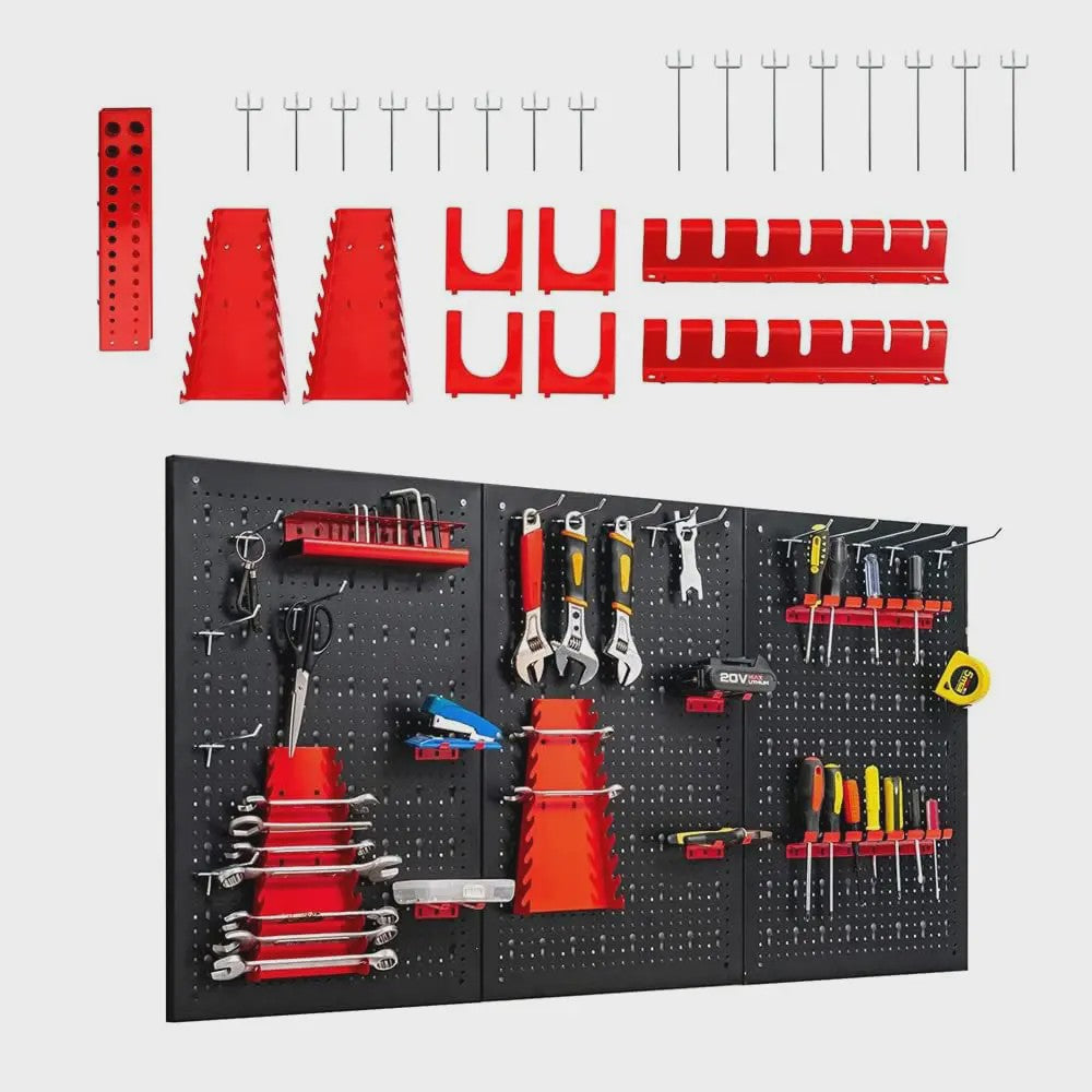 Gereedschapswand met 28-delige Set, 120x60 cm - Organiseer Uw Werkplaats Efficiënt