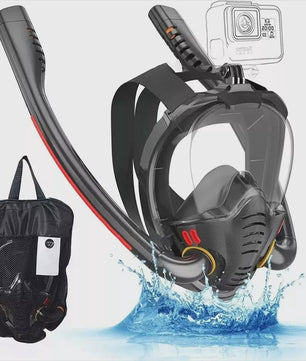 Volledig Droog Dubbel Buizen Snorkelmasker voor Volwassenen - Adem Vrij Onderwater