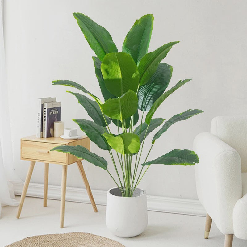Grote Kunstpalmboom Tropisch - Realistische Nep Plant met Monstera Bladeren
