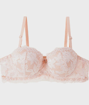 Luxe Kanten Push-Up BH met Beugel - Half Cup & Push-Up Effect voor Kleine Borsten (A/B Cup)
