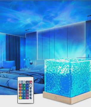 Dynamische Water Rimpel Projector Lamp - 16 Kleuren & Afstandsbediening voor Sfeervolle Decoratie