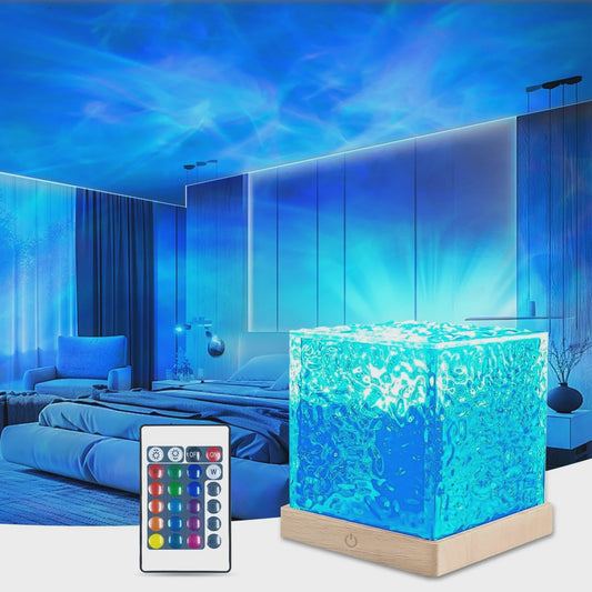 Dynamische Water Rimpel Projector Lamp - 16 Kleuren & Afstandsbediening voor Sfeervolle Decoratie
