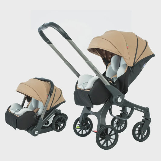 4-in-1 Baby Kinderwagen met Autostoel - Multifunctioneel en Inklapbaar