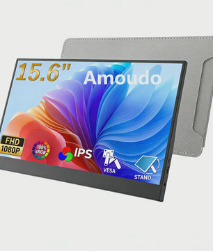 Amoudo 15.6" Full HD Draagbare Monitor - IPS, USB-C & Mini HDMI