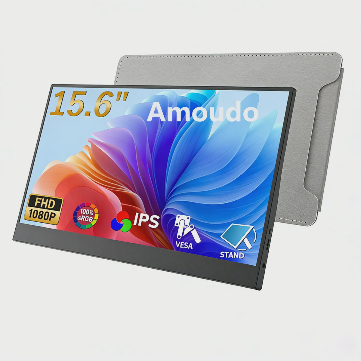 Amoudo 15.6" Full HD Draagbare Monitor - IPS, USB-C & Mini HDMI