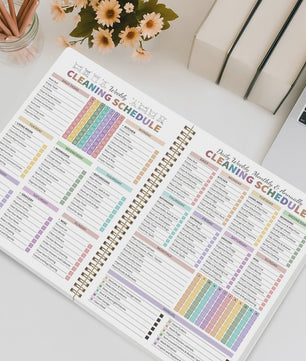 Huishoudplanner & Schoonmaak Checklist Boek - Dagelijks, Wekelijks, Maandelijks