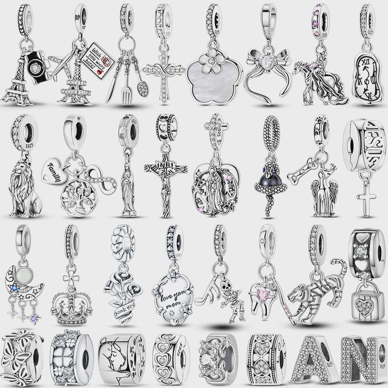 925 Sterling Zilver Bedels voor Armband - Bow, Kruis, Levensboom - DIY Sieraden