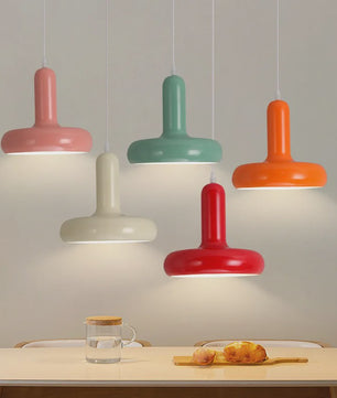 Moderne Paddenstoel Hanglamp Cream Style - Sfeervolle Verlichting voor Slaapkamer & Hotel