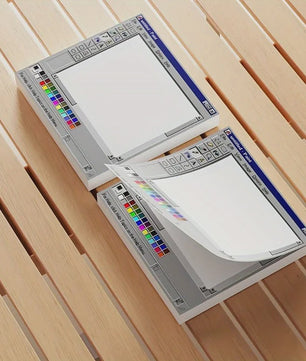 Vintage Paint Interface Sticky Notes - 50 Vel Vellen voor Kunstenaars & Kantoor