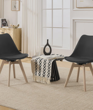 Set van 2 Ergonomische Draaistoelen 360° - Stijlvolle eetkamerstoelen met comfortabele zitting
