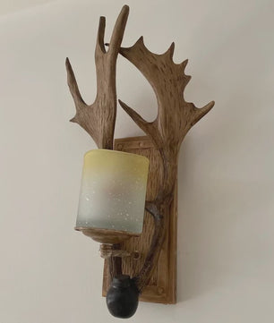 Retro Herten Gewei Wandlamp - Industriële Sfeer voor Woonkamer & Slaapkamer