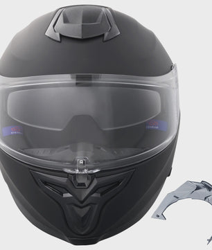 Full Face Motorhelm met Bluetooth Slot & Verwisselbare Lens - Veilig & Comfortabel voor Volwassenen