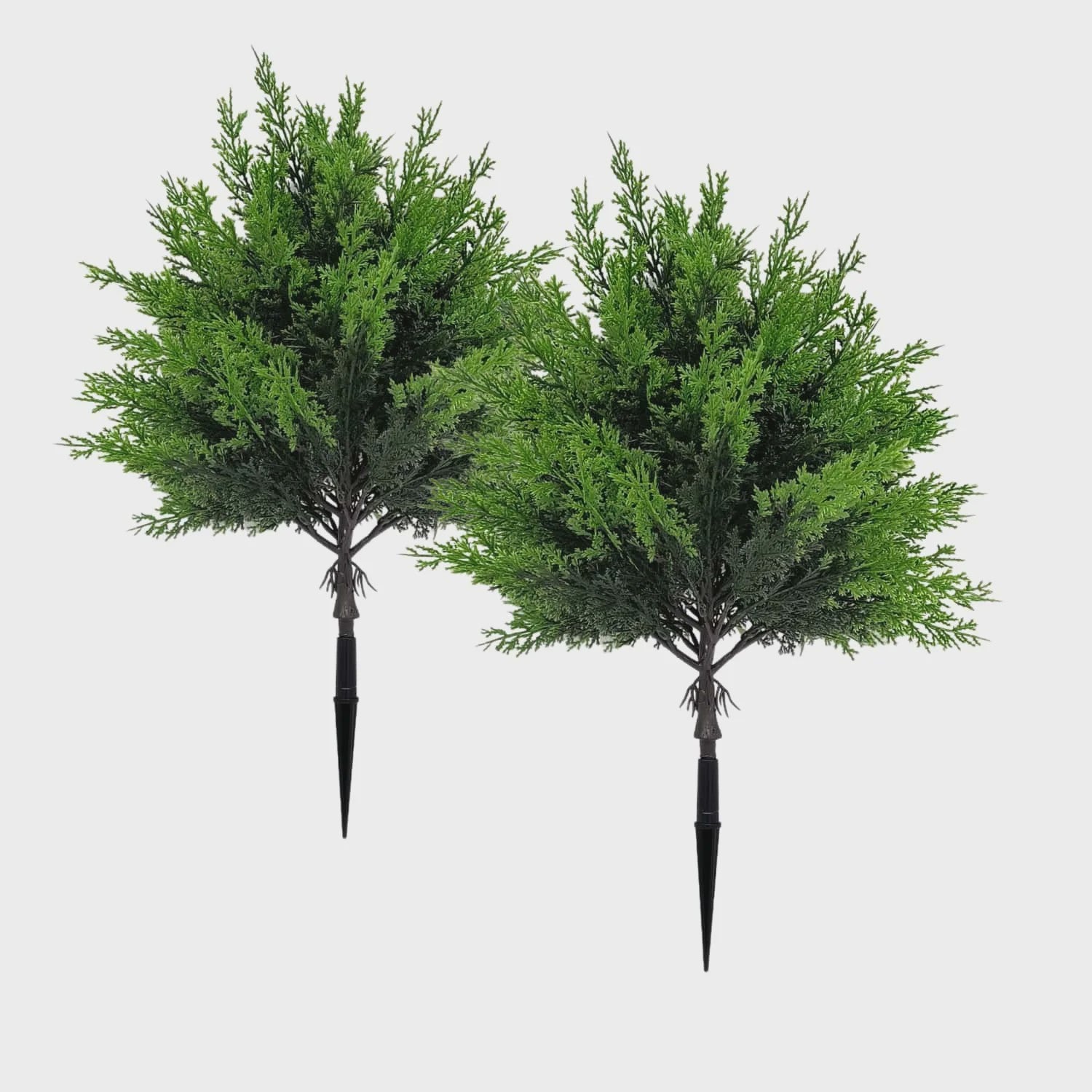 Set van 2 Kunstkerstbomen Bolvormig - Hoge Kwaliteit Kunstgroen voor Binnen en Buiten Tuindecoratie