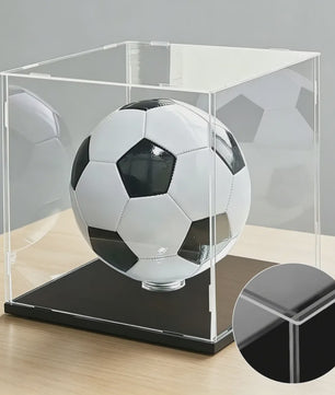 Voetbal Display Case met Balhouder - Acryl Vitrine voor Verzamelingen