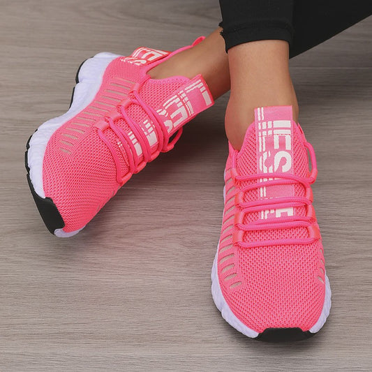 Ademende Sportschoenen Dames - Lichtgewicht Mesh, Comfortabele Zachte Zool, Casual Sneakers