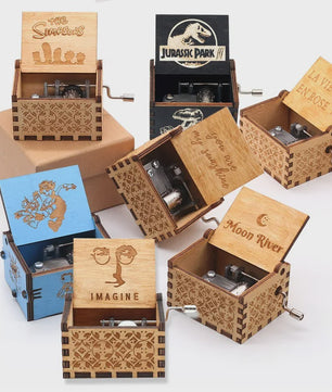 HOT NEW GOOD Theme Music Box Blind box Wooden Hand Cranked Neverland Casket musical Valentine's Day Birthday Holiday Gifts