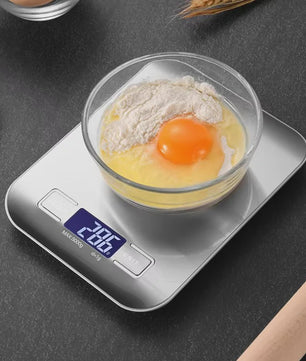 Digitale Keukenweegschaal 5kg/1g - Roestvrij Staal met LCD Display
