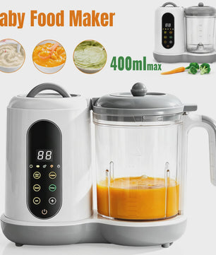 4-in-1 Slimme Babyvoeding Maker: Stoom, Pureer & Mix met Digitaal Display