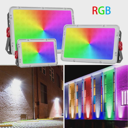 RGB LED Buitenlamp Floodlight 50W/100W/200W - Waterdicht IP66 - Tuin & Straatverlichting