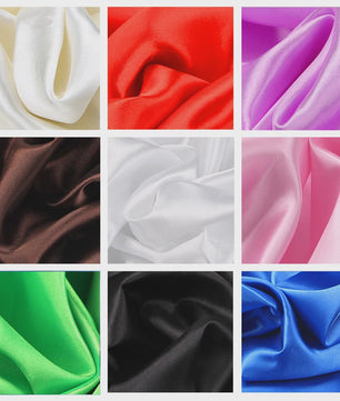 Zacht Satijn Stof - 34 Kleuren - Decoratie, Kleding & DIY Projecten