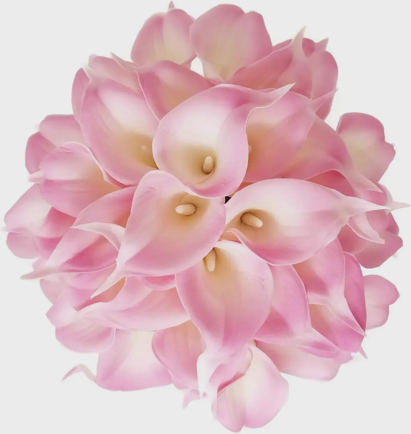 20x Kunst Calla Lelies - Blush Roze - Real Touch PU Latex - Bruiloft Decoratie