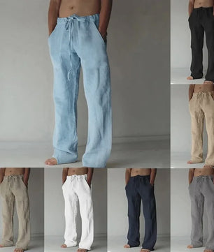 Linnen Heren Broek - Ademend & Comfortabel Zomerbroek met Elastische Taille