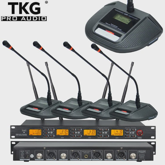 TKG UR4000C UHF Draadloos Microfoon Systeem voor Vergaderingen en Conferenties