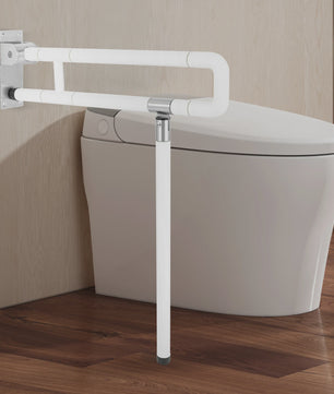 Klapbare Toiletbeugel met Steunpoot - Veiligheid en Ondersteuning bij het Toilet