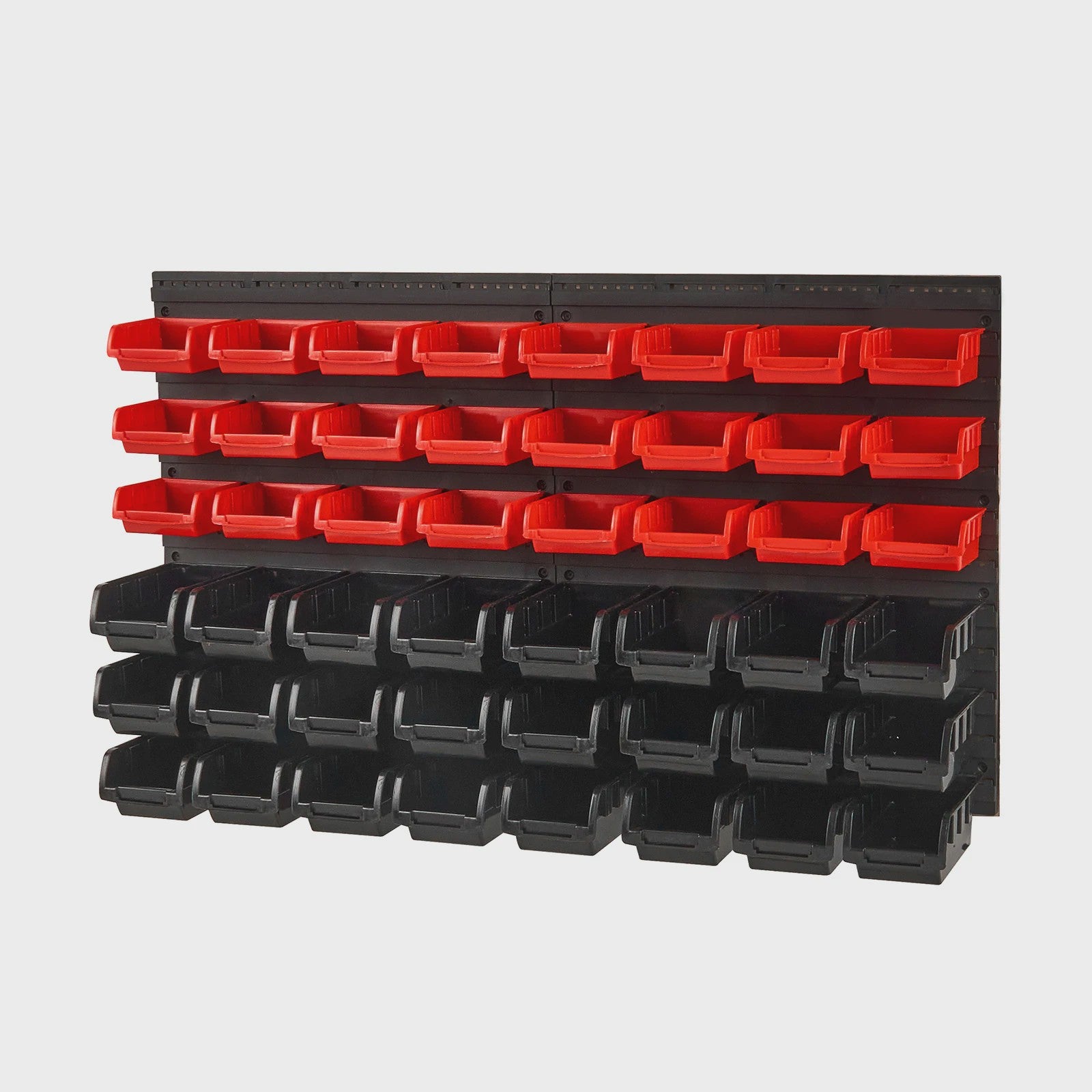 48-delige Wandmontage Opbergbakjes Set - Grote Gereedschapsorganizer voor Garage & Werkplaats