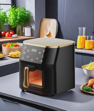 Grote Airfryer 10L met Glazen Venster - Gezond Frituren en Koken