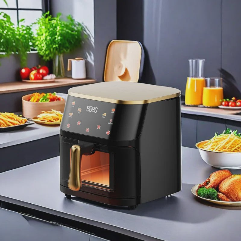 Grote Airfryer 10L met Glazen Venster - Gezond Frituren en Koken