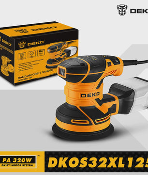 DEKO DKOS32XL125 320W Excentrische Schuurmachine - 14000 RPM met Stofafzuiging