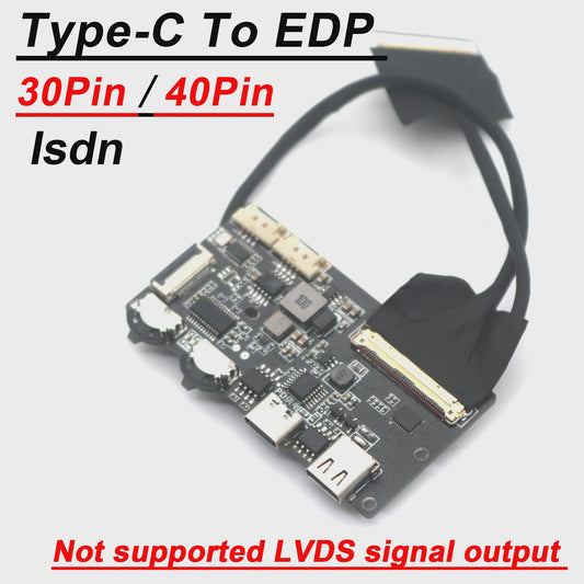USB-C naar EDP Driver Board voor 2K/4K Schermen - 30/40 Pin