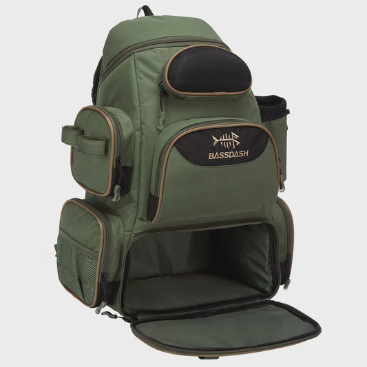 Bassdash Vis Tassen Rugzak - Lichtgewicht Tactische Visserij Tackle Backpack Multifunctioneel