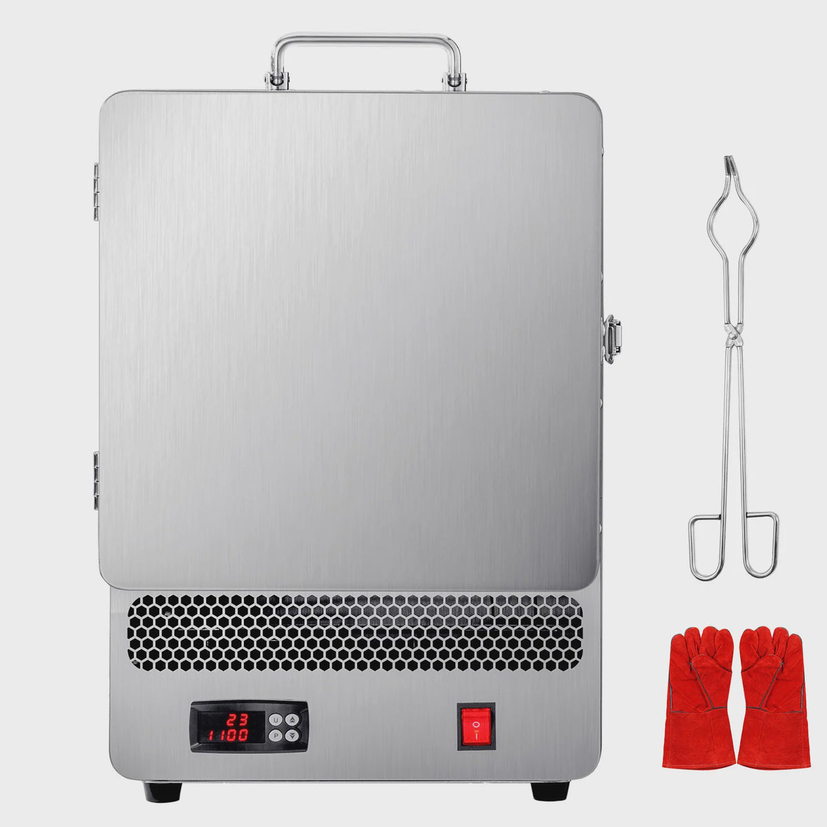 Elektrische Smeltoven 1500W - Hoge Temperatuur 1200°C voor Metaal, Klei & Glazuren