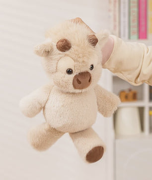 Knuffelkoe Pluche Zittend - Zacht en Warm Kindermaatje - Decoratie Cadeau