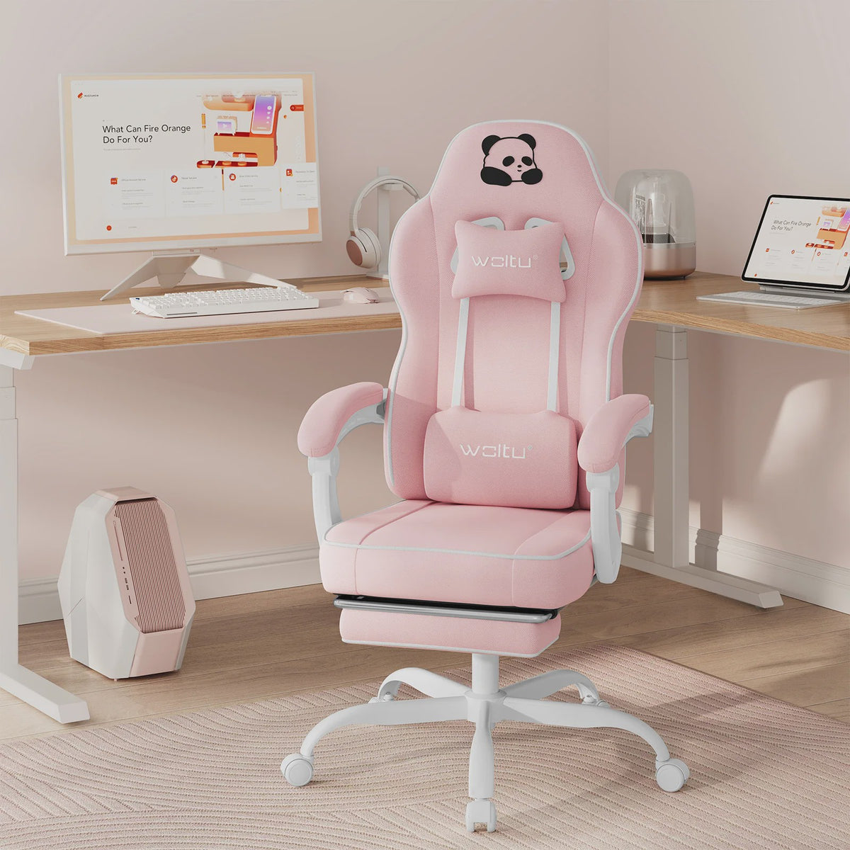 Ergonomische Gaming Stoel met Voetensteun - Verstelbaar en Comfortabel