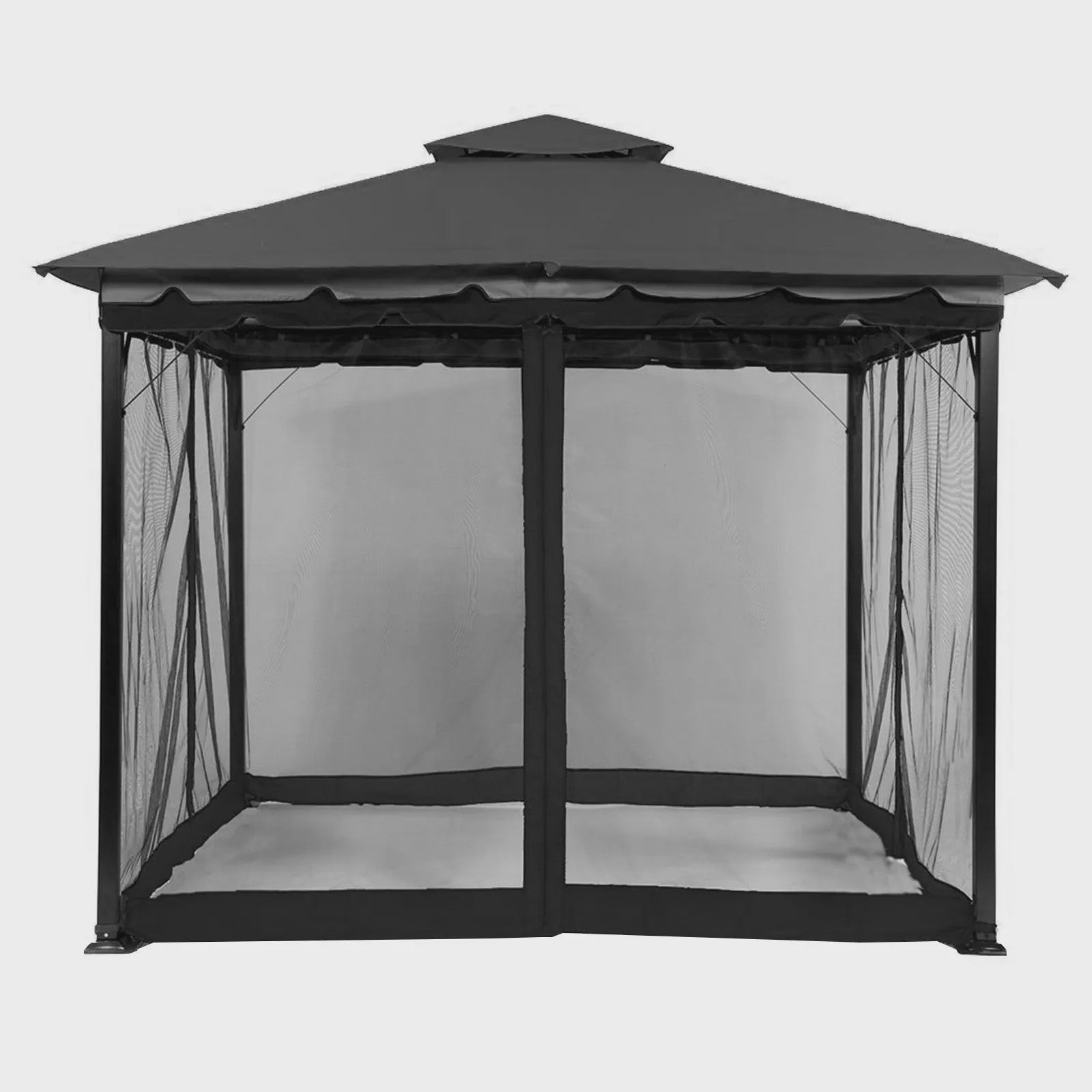 Muggennet voor Gazebo - 300x300cm of 360x360cm - Insectenwering met Ritsen