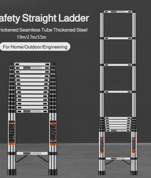 Telescopische Ladder RVS - 1.9m/2.7m/3.5m - Veilig & Multifunctioneel