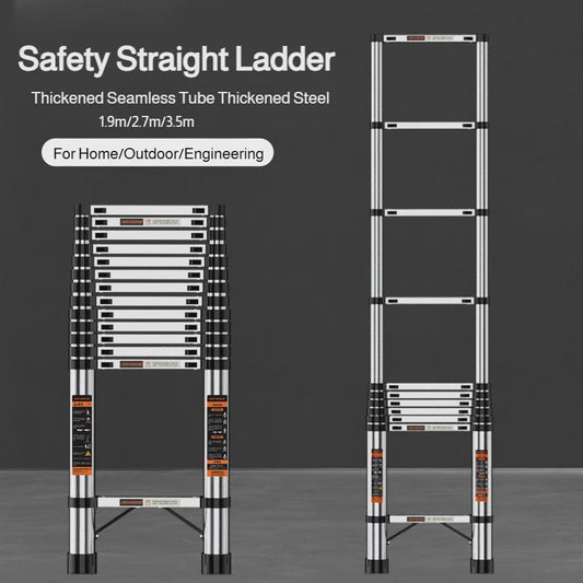 Telescopische Ladder RVS - 1.9m/2.7m/3.5m - Veilig & Multifunctioneel