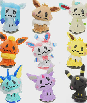 Zachte Pluche Knuffels van Eevee Evoluties & Mimikyu - 20cm